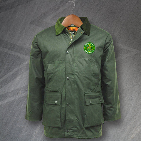 Proud to Be Rhodesian Embroidered Padded Wax Jacket