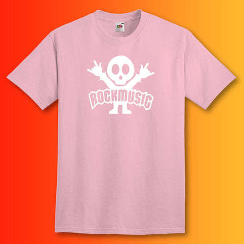 Rock Music Unisex T-Shirt Light Pink