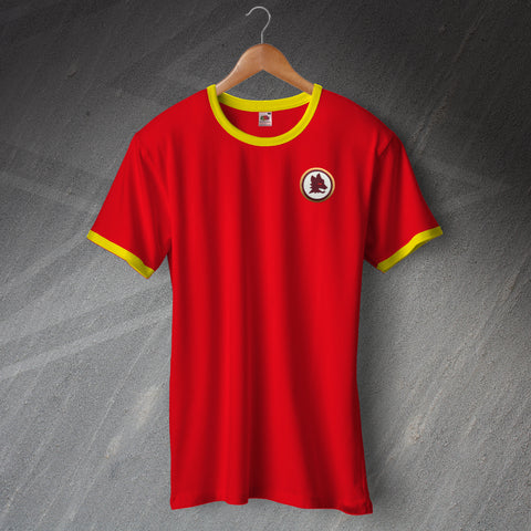 Retro Roma Shirt with Embroidered Badge