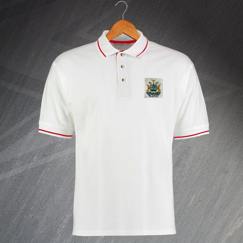 Retro Rotherham 1949 Embroidered Contrast Polo Shirt