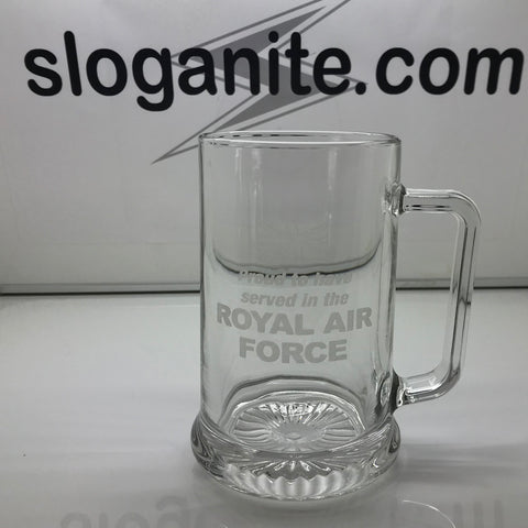 RAF Glass Tankard