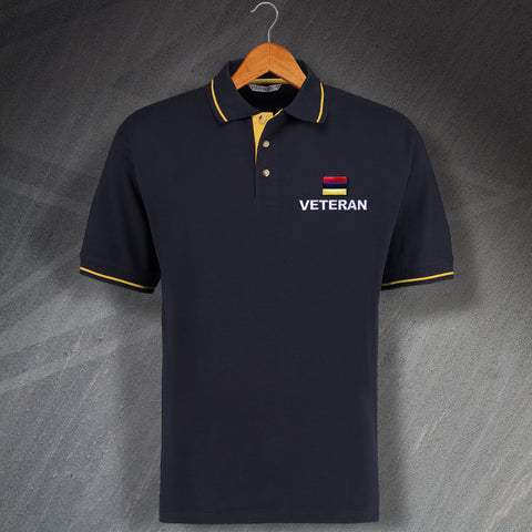 Royal Army Medical Corps Veteran Embroidered Contrast Polo Shirt