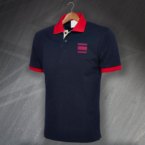 Royal Engineers Polo Shirt Embroidered Tricolour Tactical Recognition Flash