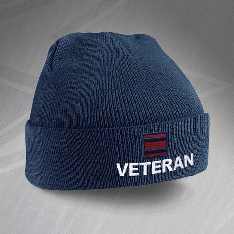 Royal Engineers Veteran Embroidered Beanie Hat