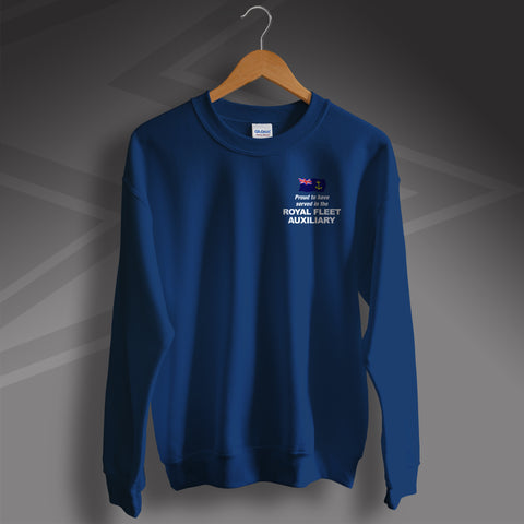 Royal Fleet Auxiliary Sweatshirt Printed Proud to Have Served