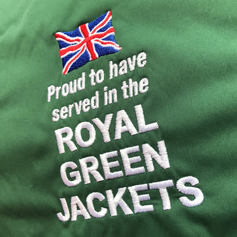 Royal Green Jackets Embroidered Badge