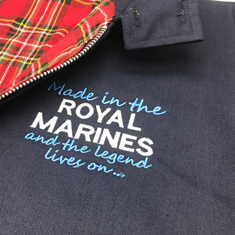 Made in The Royal Marines and The Legend Lives On Harrington Jacket