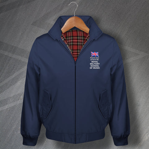 Proud to Have Served in The Royal Military School of Music Embroidered Harrington Jacket