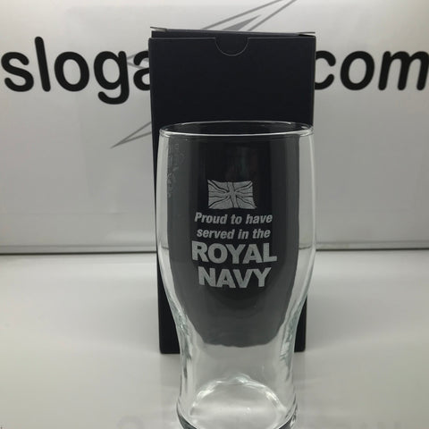 Royal Navy Pint Glass