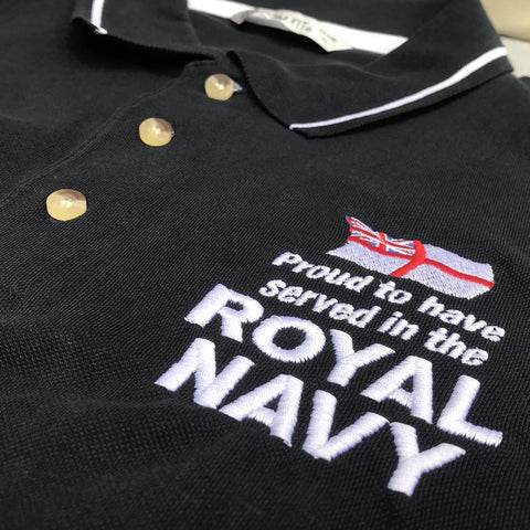 Royal Navy Embroidered Polo Shirt