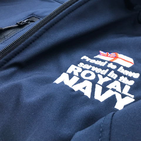 Royal Navy Jacket Embroidered Softshell Proud to Have Served