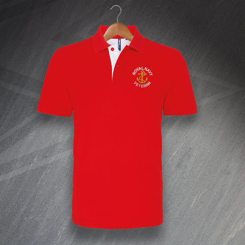 Royal Navy Veteran Anchor Polo Shirt