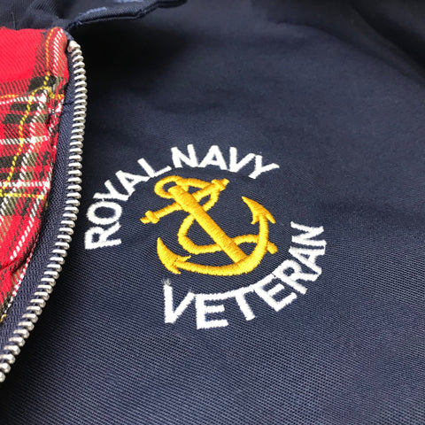Royal Navy Veteran Badge Harrington Jacket