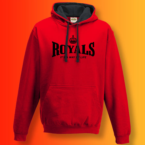 The Royals Contrast Hoodie with It's a Way of Life Design