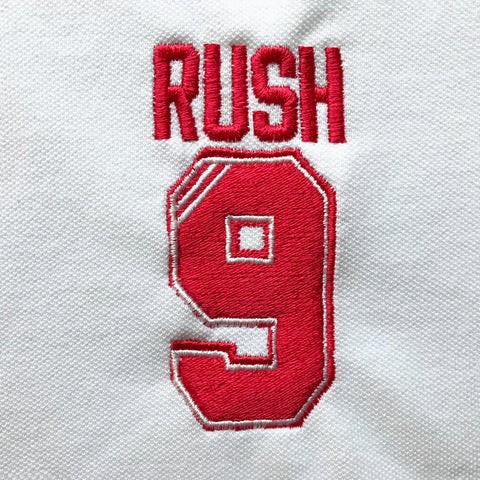 Rush 9 Embroidered Badge