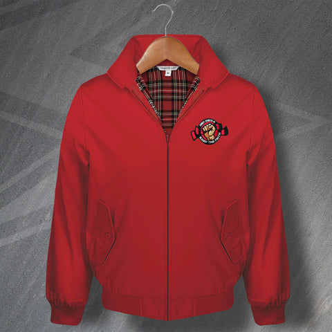 Red Devils Keep The Faith Embroidered Harrington Jacket