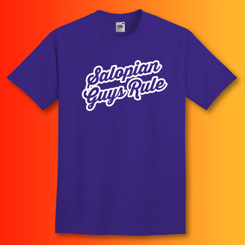 Salopian Guys Rule T-Shirt Purple