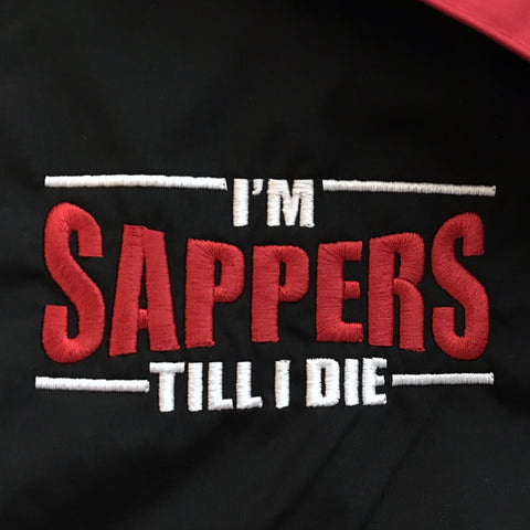 I'm Sappers Till I Die Embroidery