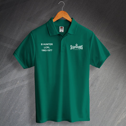 Personalised Royal Engineers Polo Shirt