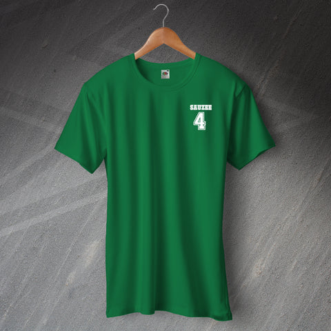Hibs Football T-Shirt Embroidered Sauzee 4