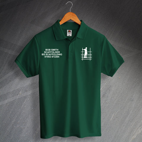 Scaffolder Polo Shirt with Name & Company Details