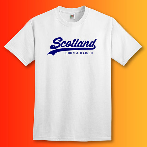 Scotland Born and Raised Unisex T-Shirt White