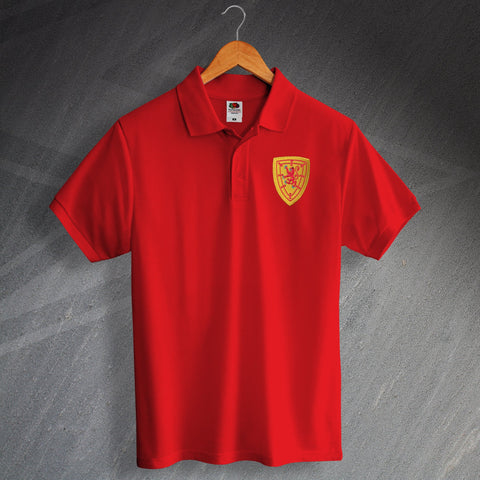 Retro Scotland Football Polo Shirt