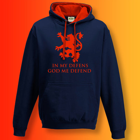 Scotland Hoodie French Navy Flame Red