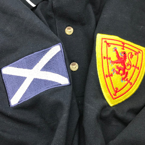 Scotland Retro Contrast Polo Shirt