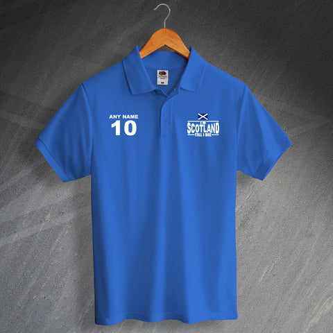Personalised Scotland Polo Shirt