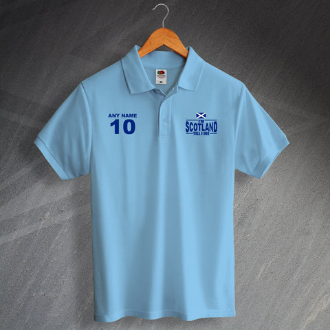 Personalised Scotland Polo Shirt