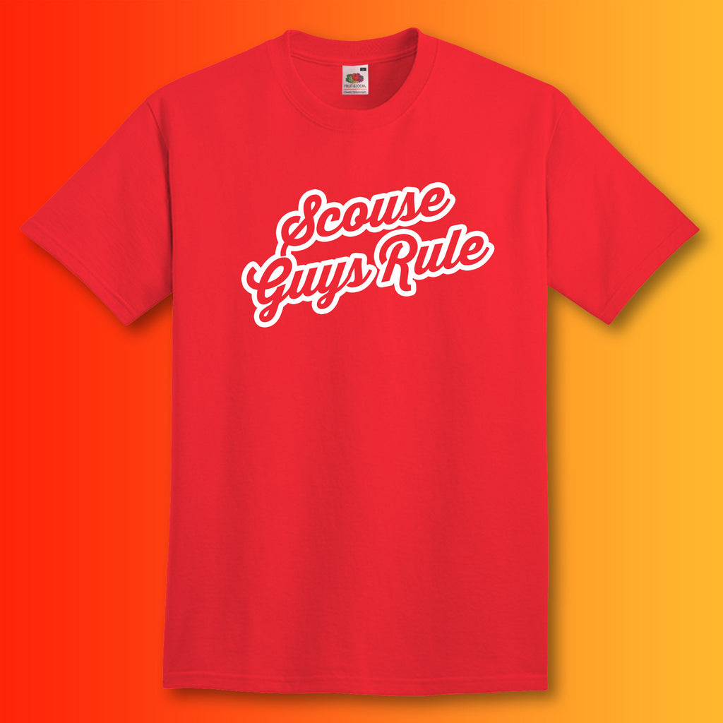 Scouse Guys Rule T-Shirt Red