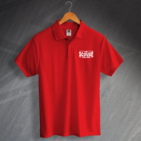 Liverpool Football Polo Shirt Printed I'm Scouse Till I Die