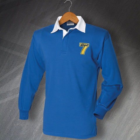 Shed7 Rugby Shirt Embroidered Long Sleeve