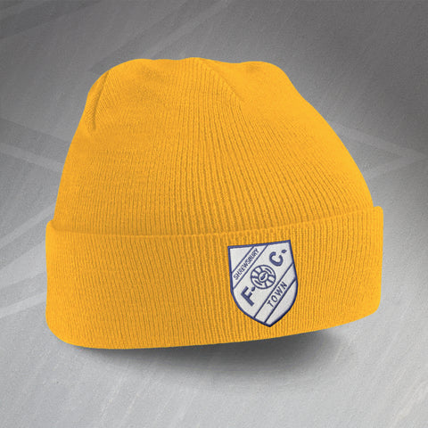 Shrewsbury Football Beanie Hat Embroidered 1960