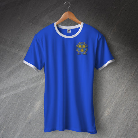 Shrewsbury Football Shirt Embroidered Ringer Floreat Salopia