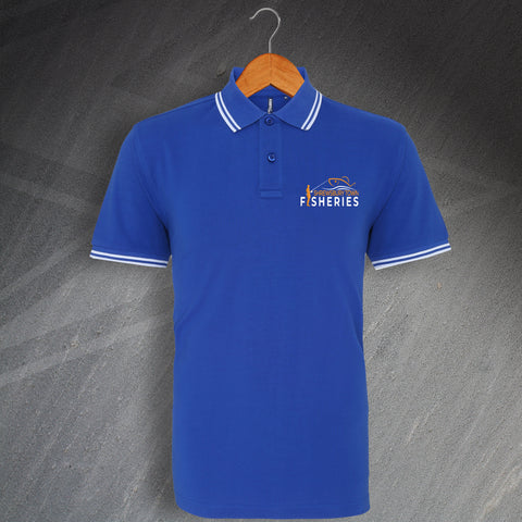 Shrewsbury Town Fisheries Polo Shirt Embroidered Tipped