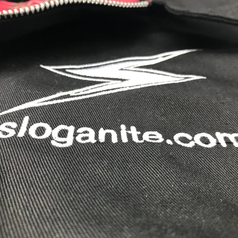 Embroidered Sloganite.com Badge