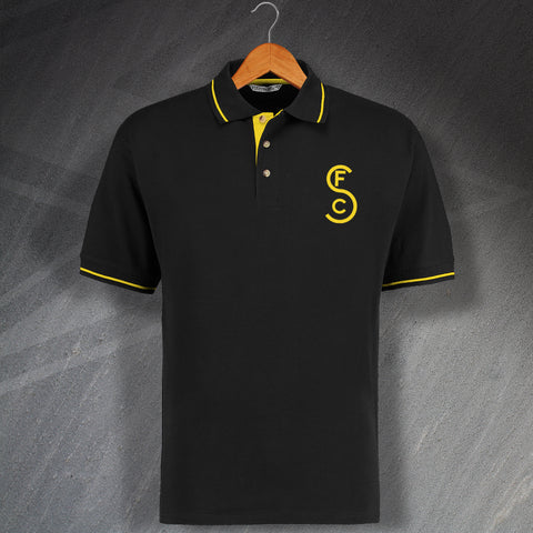 Retro Southport Embroidered Contrast Polo Shirt