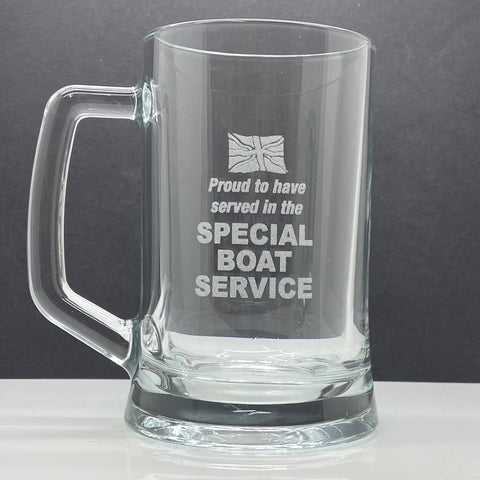 Special Boat Service Glass Tankard