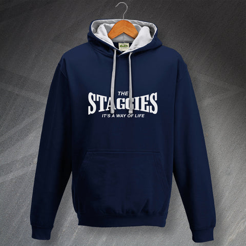 Ross County Football Hoodie Contrast The Staggies It's a Way of Life