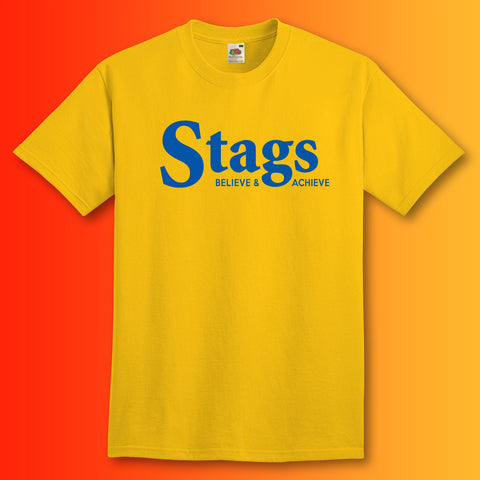 Stags Shirt with Believe & Achieve Design
