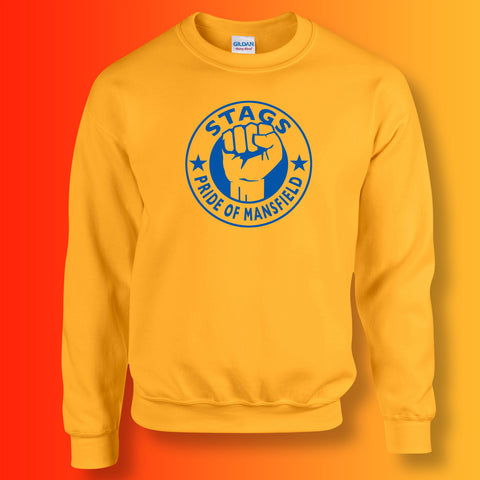 Stags Sweater with The Pride of Mansfield Design