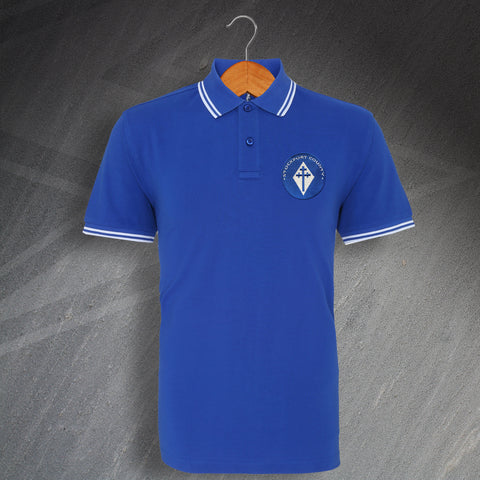 Retro Stockport 1978 Embroidered Tipped Polo Shirt