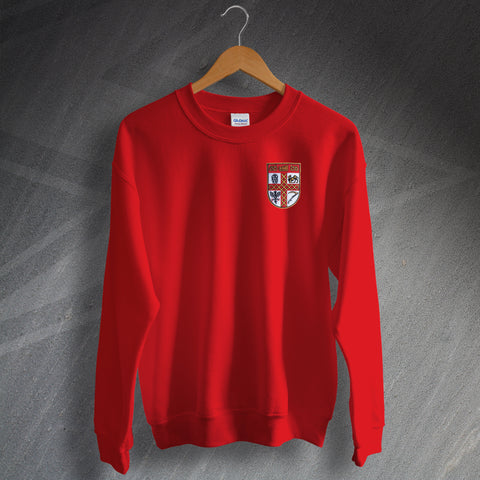 Stoke Football Sweatshirt Embroidered 1953