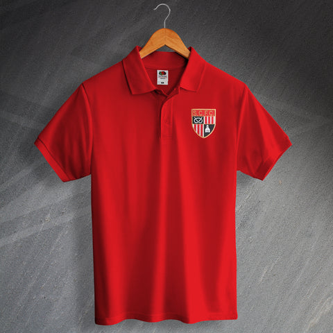 Stoke Football Polo Shirt Embroidered 1977