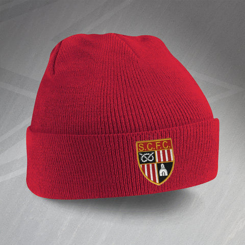Stoke Football Beanie Hat Embroidered 1977