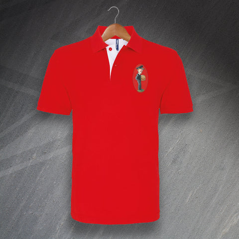 Swindon Football Polo Shirt Embroidered Classic Fit Contrast 1933