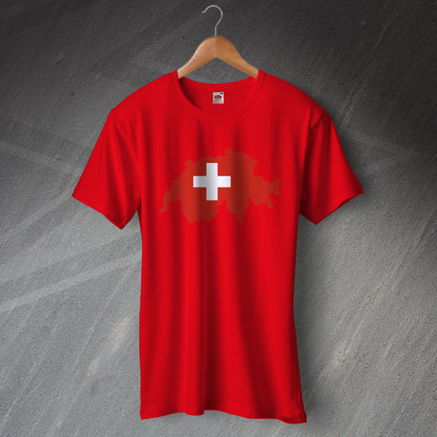 Switzerland Map T-Shirt