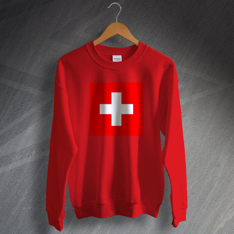 Switzerland Football Sweatshirt Flag of Switzerland